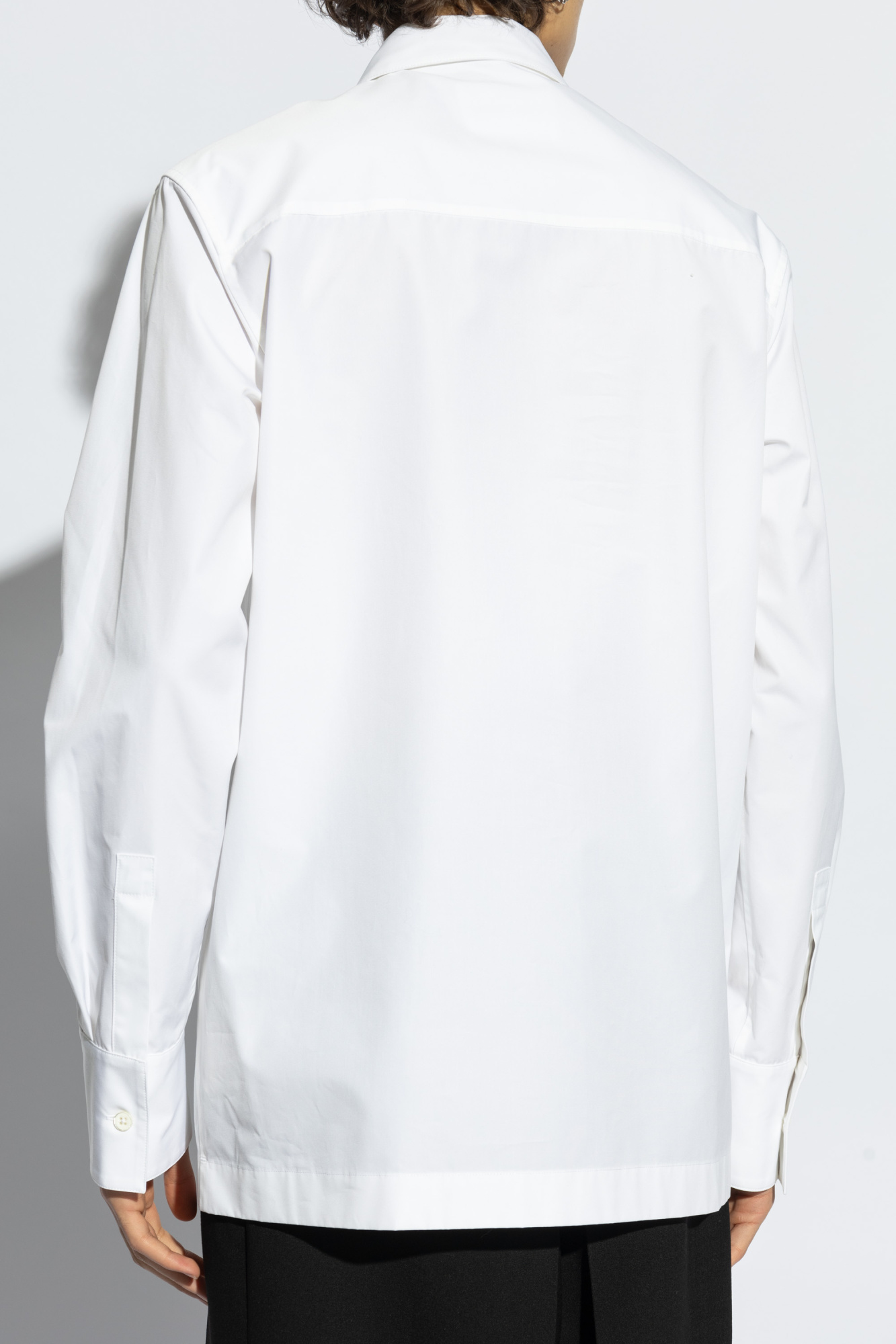 JIL SANDER Cotton shirt with concealed placket | Men's